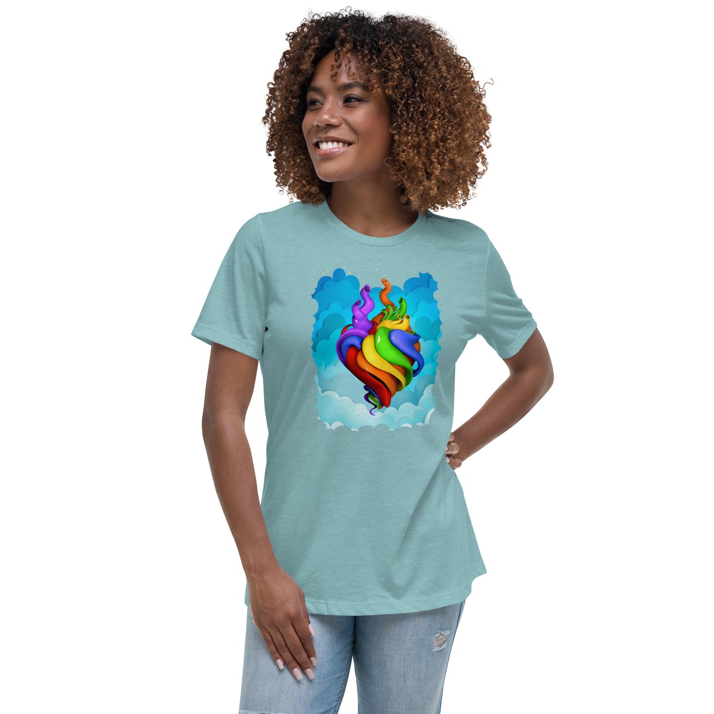 Hearts For All Women's Relaxed T-Shirt