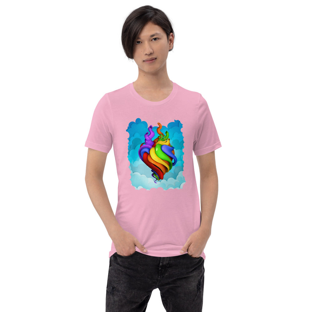 Hearts for All t-shirt (unisex)