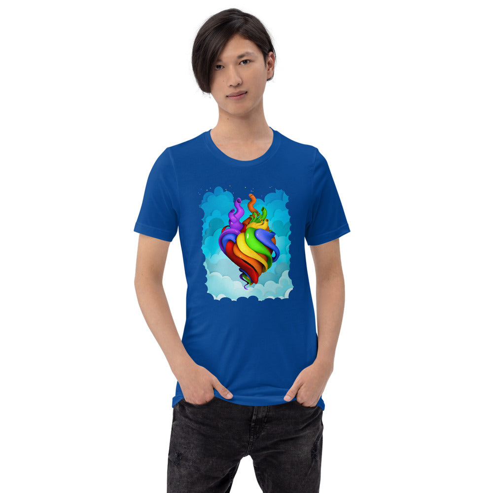 Hearts for All t-shirt (unisex)
