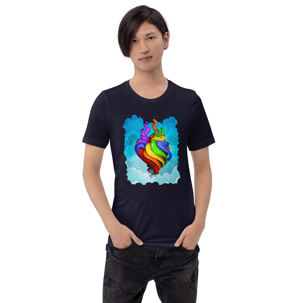 Hearts for All t-shirt (unisex)