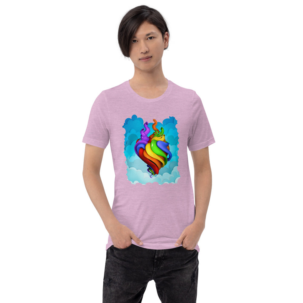Hearts for All t-shirt (unisex)