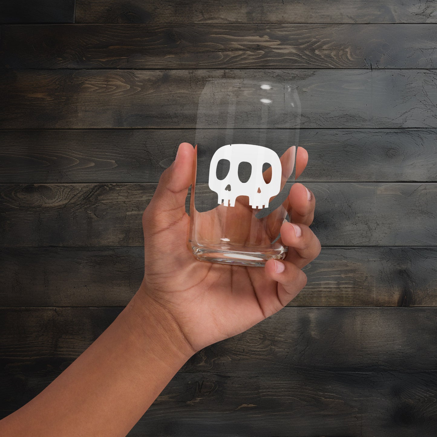 R&M Skullz Can-shaped glass