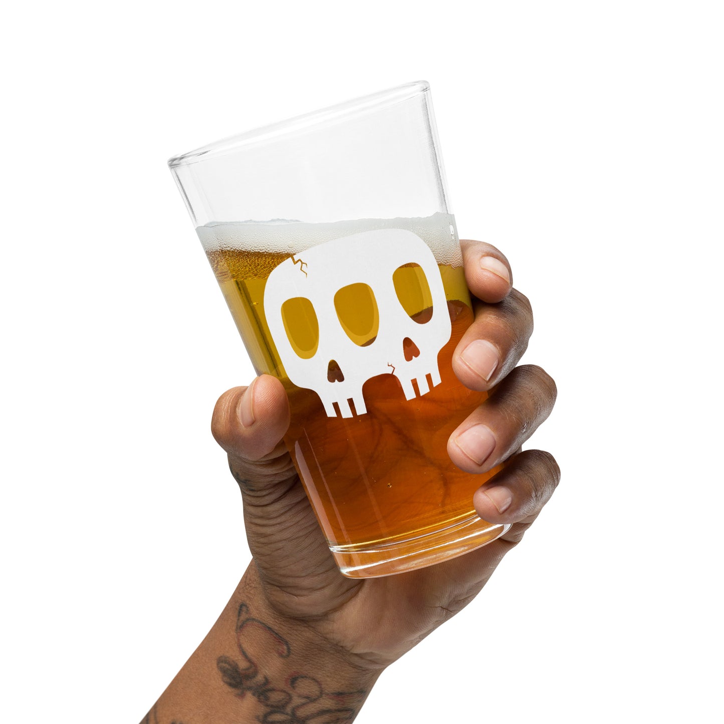 R&M Skullz Shaker pint glass