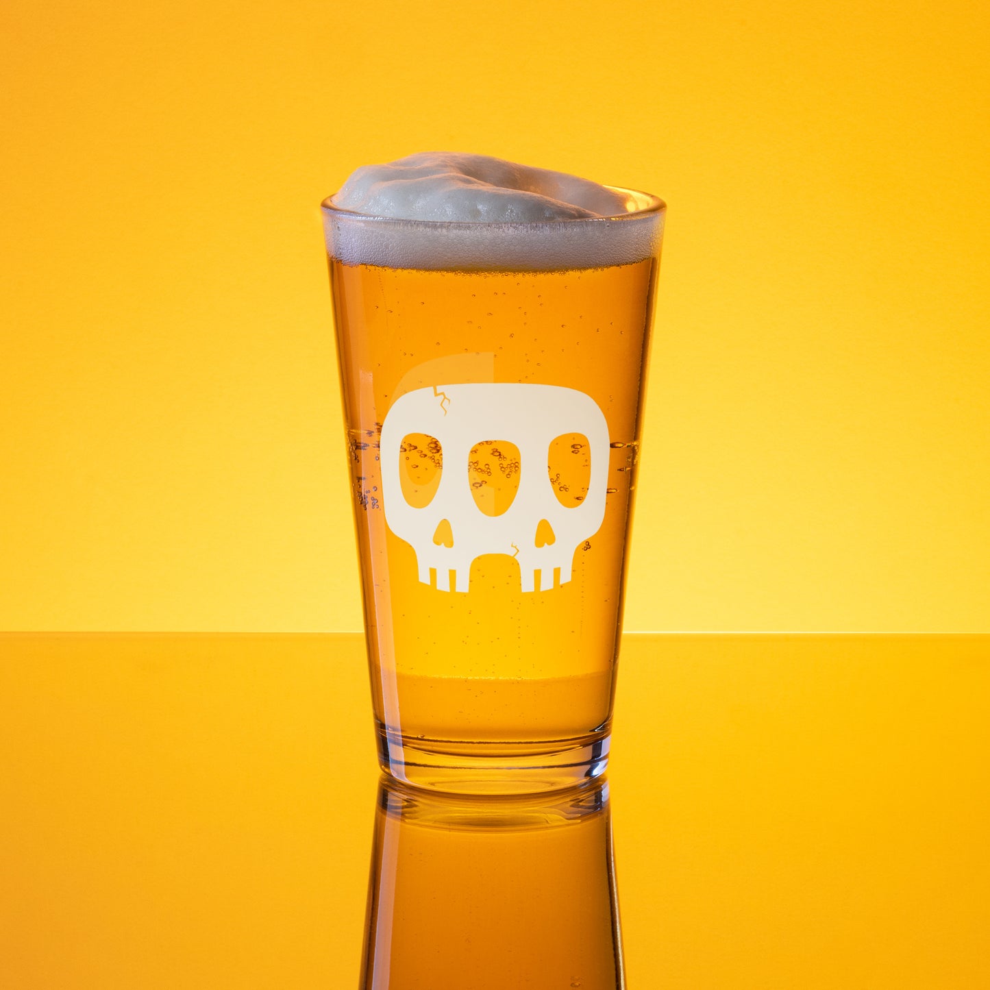 R&M Skullz Shaker pint glass