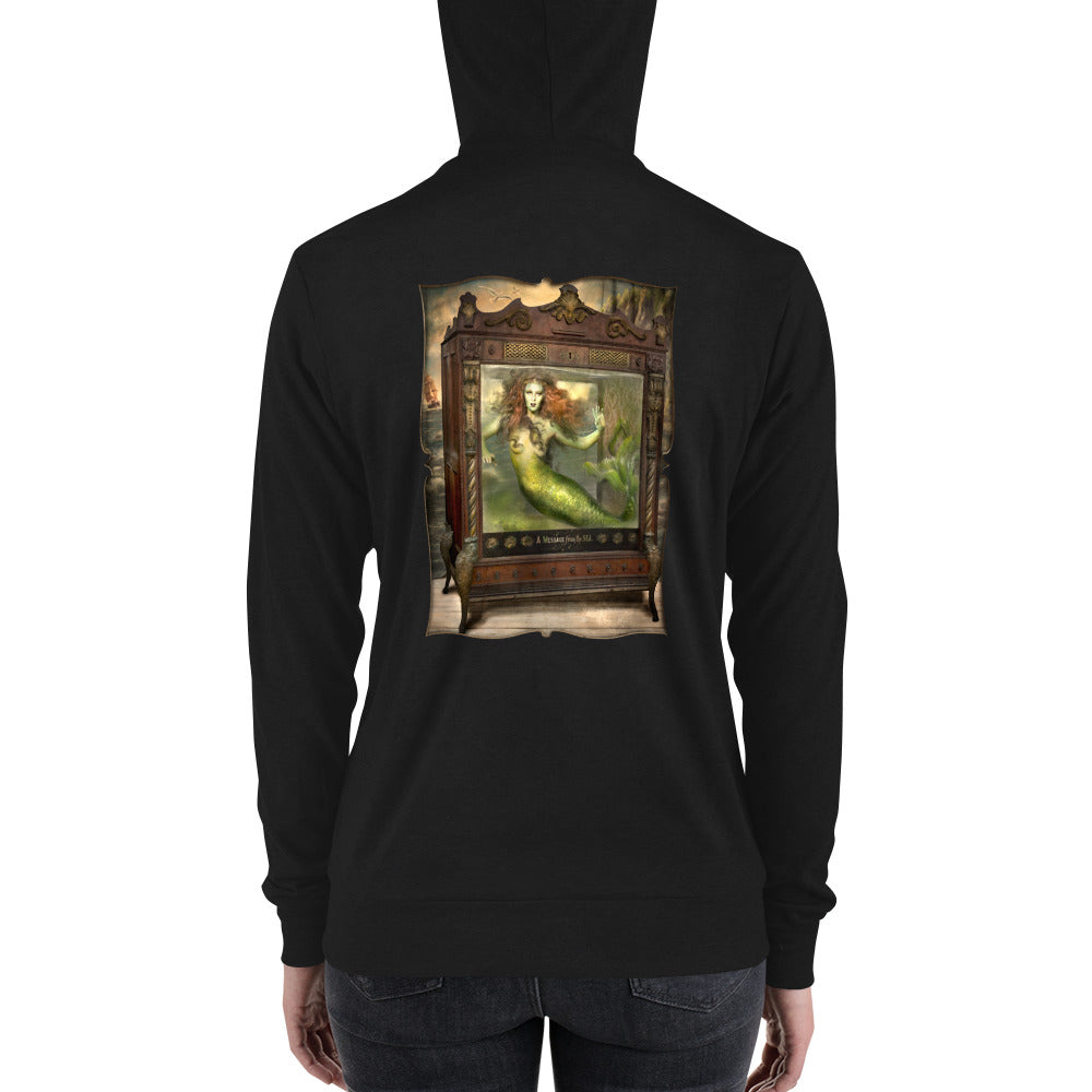 Fiji Mermaid zip hoodie